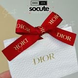 Túi Giấy Dior Mini Nơ 11x8.3x4cm Trắng Ruy Băng Đỏ 