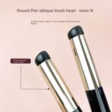  Cọ Tô Son Môi Đầu Tròn Bằng Silicone Đàn Hồi Không Nhòe - Đen Ko Nắp Đậy 