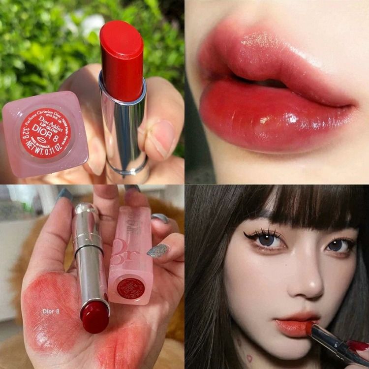 dior addict lip glow 8 brick red