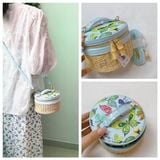  Túi Cói Tròn Estee Có Dây Đeo 13x8cm 