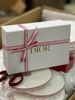 Hộp Quà Dior Box Trắng 21.5x7x14cm + Rơm