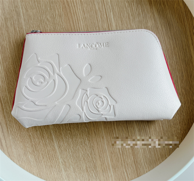  Túi Đựng Mỹ Phẩm Lancome Da Trắng 18x11x5cm 