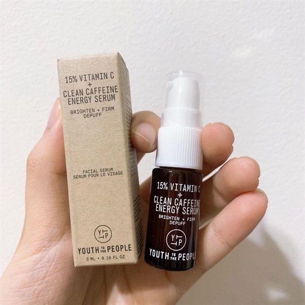  Tinh Chất Youth to the People 15% Vitamin C + Clean Caffeine Energy FACE Serum 3ml Minisize 