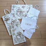 Túi giấy Dior Họa Tiết Vàng Limited 2023 14.5x13x5 