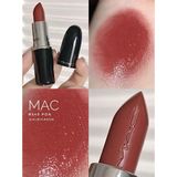  Son Môi MAC Lustreglass Lipstick 549 PDA Màu Đỏ Đất 