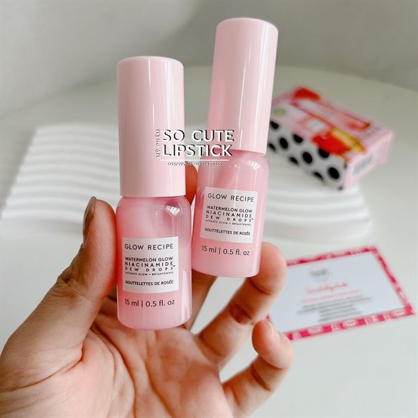  Tinh Chất Glow Recipe Watermelon Glow Niacinamide Dew Drops 15ml 