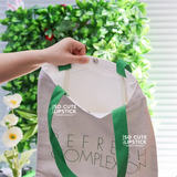  Túi Tote Skinceuticals Trắng Quai Xanh Lá 34.5*38cm 