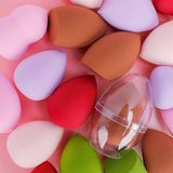  Hộp Đựng Mút Trang Điểm Hình Trứng Trong Suốt 