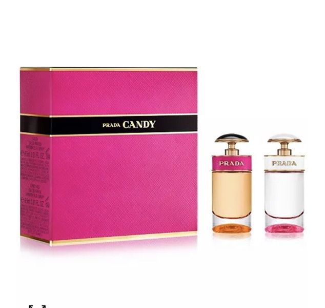 Set Nước Hoa Prada Candy & Candy Kiss Eau De Parfum Splash 6.5 ml Mỹ