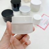  Hũ Thuỷ Tinh 20gr Thân Trong Nắp Trắng 