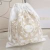 Túi Vải Dây Rút DIOR Novelty Drawstring Pouch - Trắng 23x29cm
