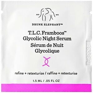  Sample Serum Drunk Elephant T.L.C Framboos Glycolic Night Serum Gói 1.5ml 