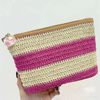 Túi Cói Đựng Mỹ Phẩm Estee Lauder Hồng 23x16x5.5cm