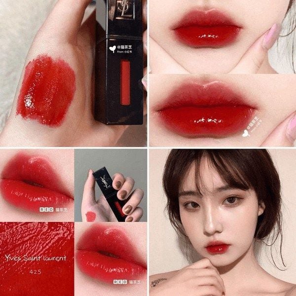 SON YSL VERNIS A LEVRES VINYL CREAM LIP STAIN #425 MAKE ME YOURS