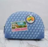  Túi Da PU Đựng Mỹ Phẩm Estee HOTEL Xanh Dương Sọc 20x15x5.5cm 