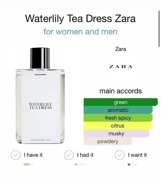 Nước hoa Zara x Jo Malone Waterlily Tea Dress 90ml Mỹ Phẩm