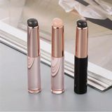  Cọ Tô Son Môi Đầu Tròn Bằng Silicone Đàn Hồi Không Nhòe - Hồng/Trong Suốt Có Nắp Đậy 