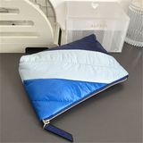  Túi Đựng Mỹ Phẩm Estee Lauder Xanh Sọc - Bông Mềm Mịn Cực Thích 21x16x5cm 