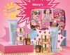 Túi Đựng Mỹ Phẩm Estee Lauder 2 Ngăn Màu Hồng Các Cô Gái 21x12x10cm