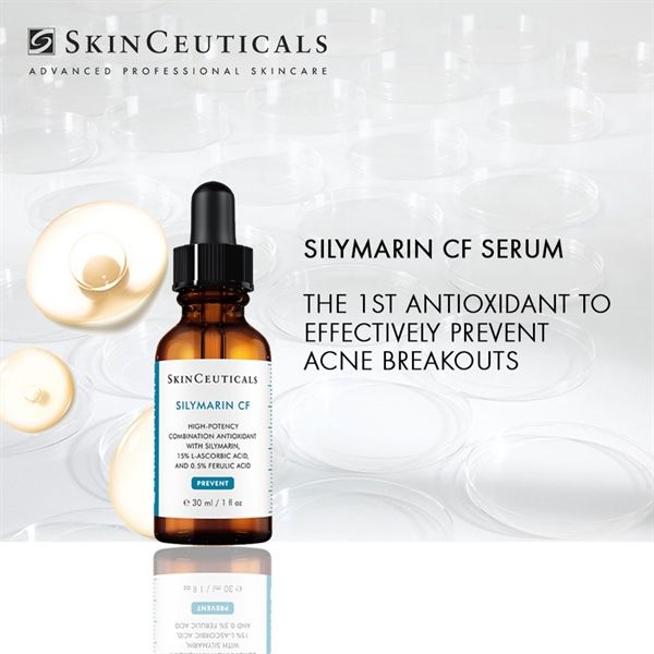  TINH CHẤT TRỊ MỤN, LÀM SÁNG DA SKINCEUTICALS SILYMARIN CF SALICYLIC ACID ACNE TREATMENT 30ML 