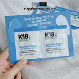  Sample Dầu Gội Xả K18 Damage Shield protective shampoo and conditioner 7mlx2 