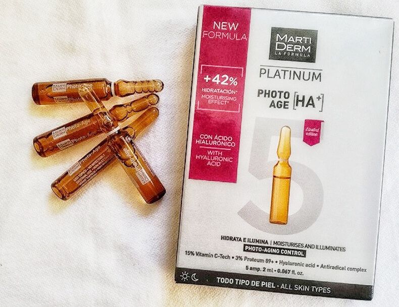  Ampoules Martiderm 15% Vitamin C Nguyên Chất Chống Lão Hóa - MartiDerm Platinum Photo Age HA+ 