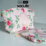  Túi Đựng Mỹ Phẩm Estee Lauder Lauduree Hoa Hồng 23.5x14x6cm 