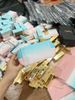 YSL Small Pouch Blue & Pink 8x17x5cm