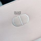  Túi Đựng Mỹ Phẩm Dior Hồng Pastel Kèm Hộp Mẫu Mới 2023 - 20x12x6cm 