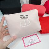  Túi Đựng Mỹ Phẩm Dior Hồng Pastel Kèm Hộp Mẫu Mới 2023 - 20x12x6cm 