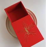  Hộp Giấy Cứng YSL Màu Đỏ 14.5x10.5x7cm 