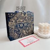  Túi Giấy Dior Vuông 14.5x5x13 - Đen Vàng Xmas 