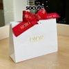Túi Giấy Dior Mini Nơ 11x8.3x4cm Trắng Ruy Băng Đỏ
