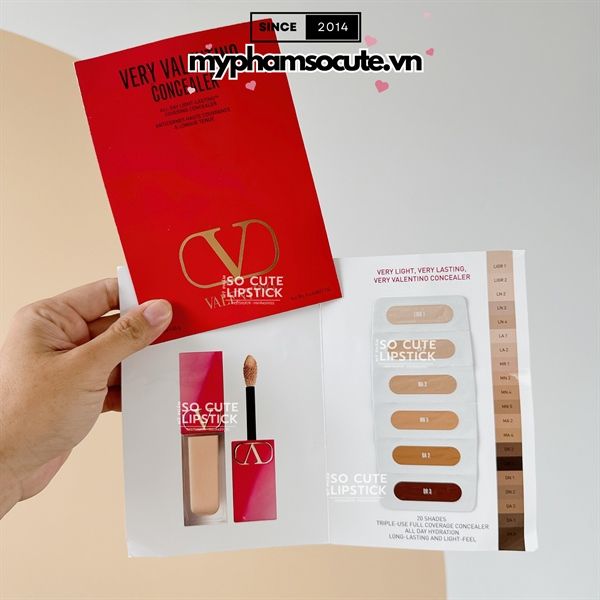  Sample Che Khuyết Điểm Valentino Very Valentino Concealer Samples 6 x 0.05g 