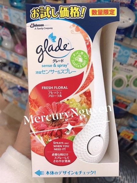  Máy xịt thơm phòng tự động Glade Nhật Bản - Fresh Floral - Hương Hoa 