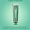 Kem đánh răng Marvis Toothpaste 25g - Xanh Lá Classic Strong Mint