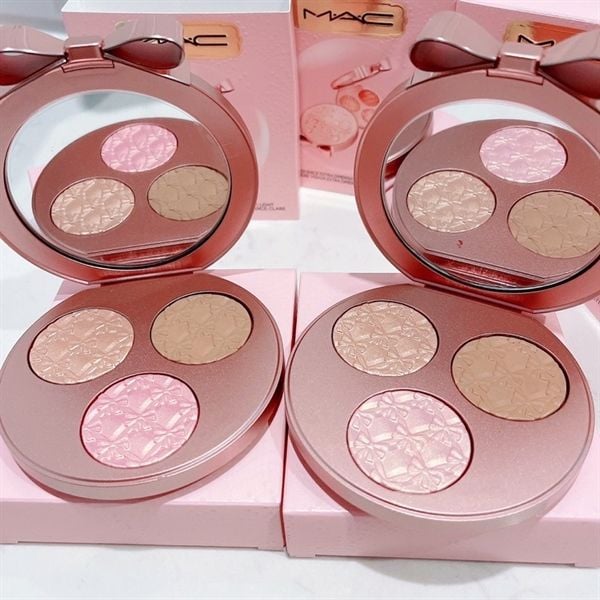  Bảng Phấn Khối - Bắt Sáng - Má Hồng MAC Bubble and Bows Effervescence Extra Dimension Face Compact : Light 