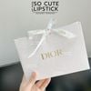 Túi Giấy Dior Nơ Ruy Băng Trắng 19.5x14x7cm - Trắng