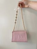  Túi Xách Hồng Dior Custom Kèm Dây 