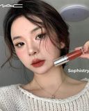  Son Kem MAC Locked Kiss Ink 24HR Màu 69 Sophistry Màu Đỏ Nâu 