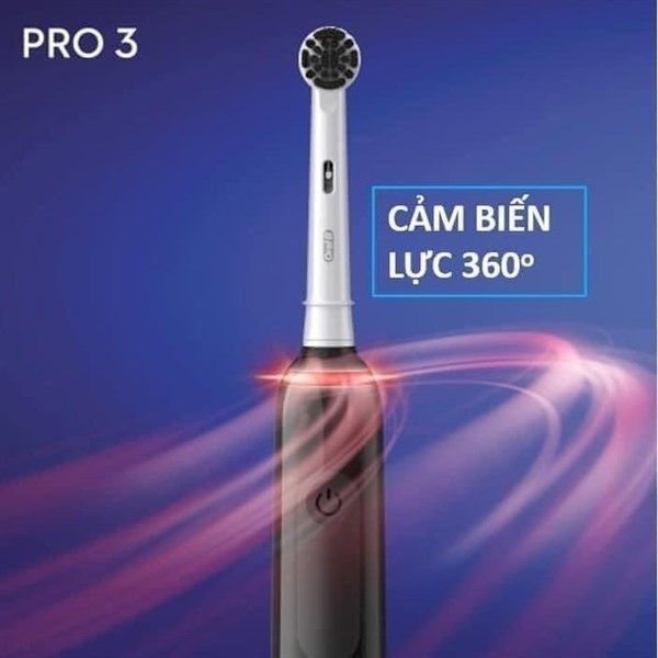  Bàn chải điện Oral-b Pro 3 3000 PureClean Charcoal Đen 