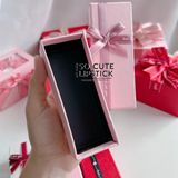  Hộp Quà Mini Đựng Son/Nước Hoa - Hồng Nơ Hồng 