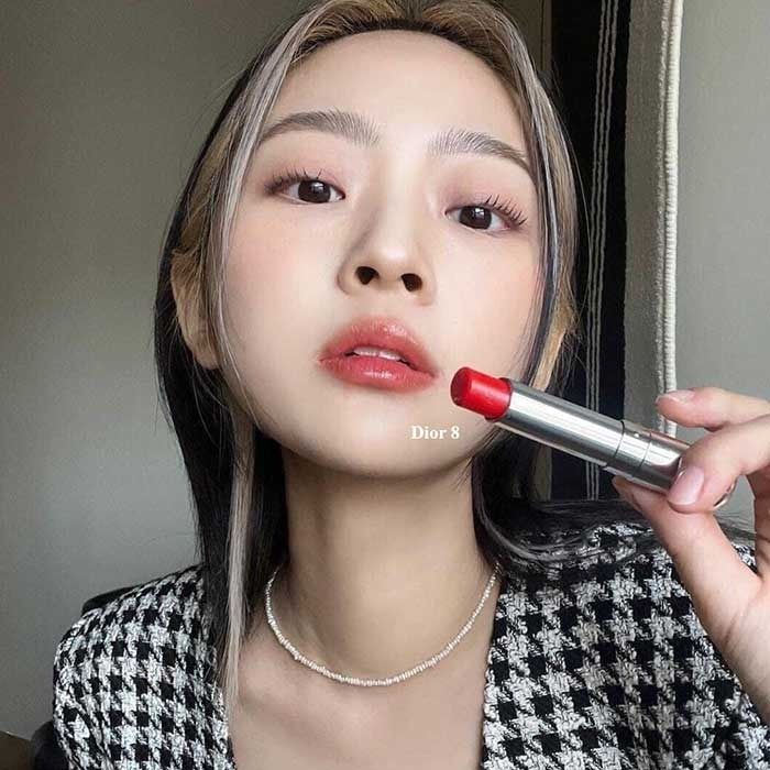 dior addict lip glow 8 brick red