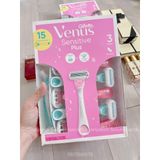  [BILL MỸ] DAO CẠO GILLETTE VENUS SENSITIVE có rãnh bôi trơn Nha Đam CỦA MỸ 