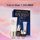  Set Dưỡng Da Estee Lauder Radiant 24/7 Repair + Renew (Sữa rửa mặt 30ml - Serum 7ml - Kem mắt 5ml) 