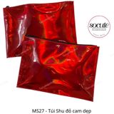  Ví Bì Thư Shu Đỏ Cam Dẹp - MS27 