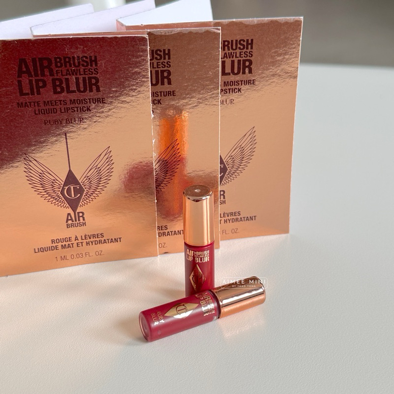  Son Kem Charlotte Tilbury Flawless Lip Blur - Ruby Blur Mini 1ml 