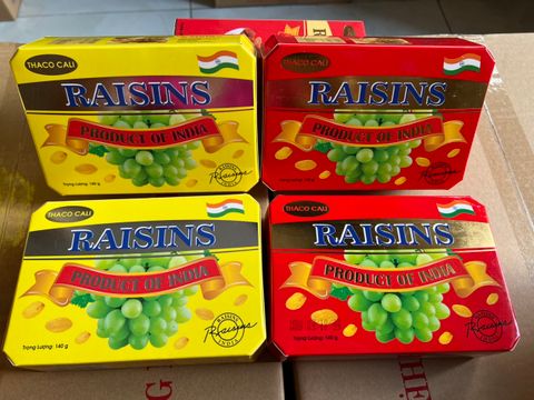  Nho Khô Raisins Thaco Cali Hình Chữ Nhật 140g 