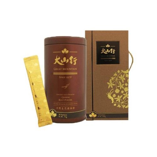  Bột Nhân Sâm Củ Cao Cấp Great Mountain 1976 75g (30 gói x 2.5g) 