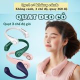  Quạt Đeo Cổ Mini Tích Điện 